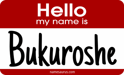 Hello my name is Bukuroshe png download