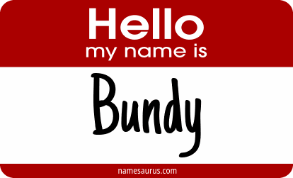 Hello my name is Bundy png download