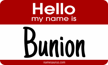 Hello my name is Bunion png download