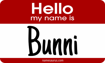 Hello my name is Bunni png download