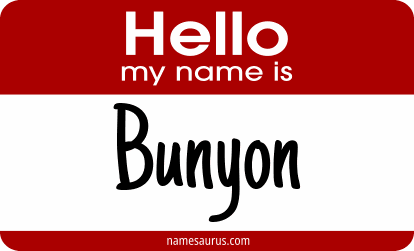 Hello my name is Bunyon png download