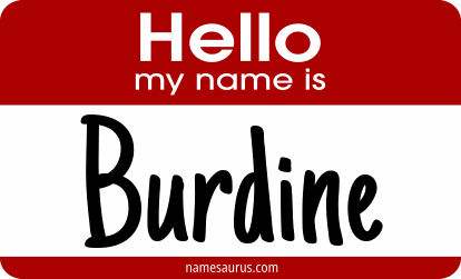 Hello my name is Burdine png download