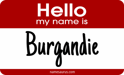 Hello my name is Burgandie png download