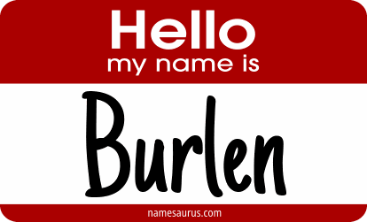 Hello my name is Burlen png download