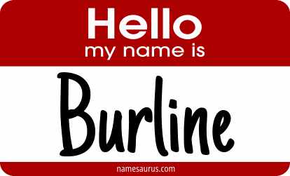 Hello my name is Burline png download