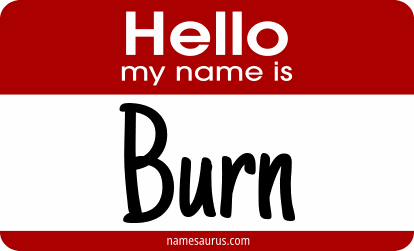 Hello my name is Burn png download