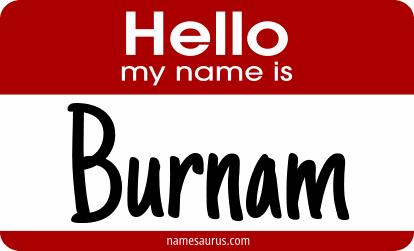 Hello my name is Burnam png download