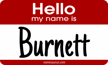 Hello my name is Burnett png download