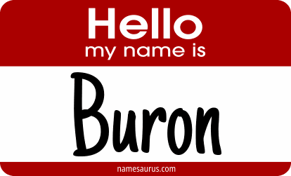 Hello my name is Buron png download