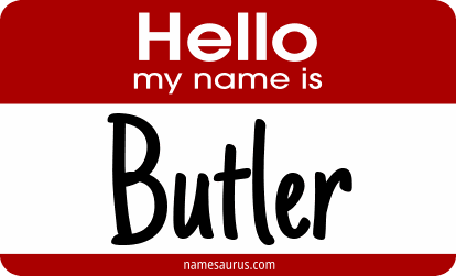 Hello my name is Butler png download