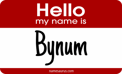 Hello my name is Bynum png download