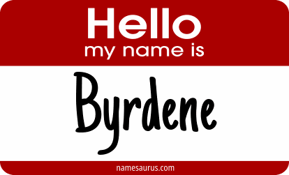 Hello my name is Byrdene png download