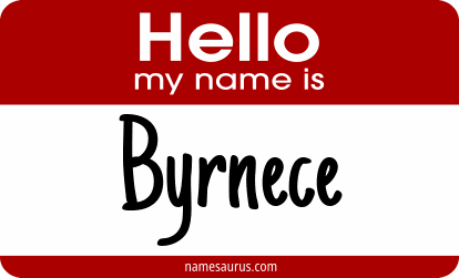 Hello my name is Byrnece png download