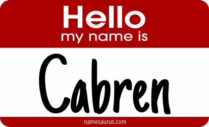 Hello my name is Cabren png download