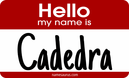 Hello my name is Cadedra png download