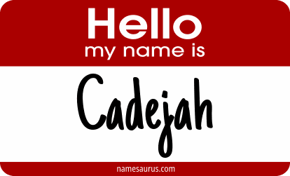 Hello my name is Cadejah png download
