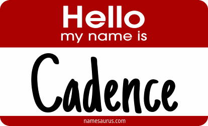Hello my name is Cadence png download