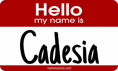 Hello my name is Cadesia png download