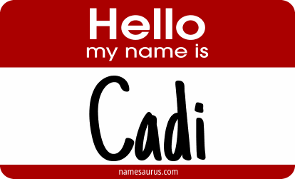 Hello my name is Cadi png download