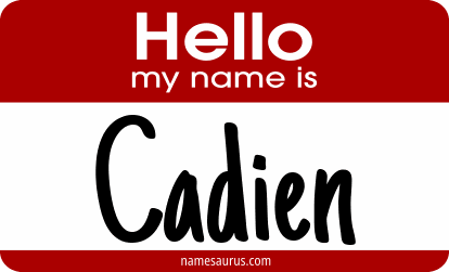 Hello my name is Cadien png download