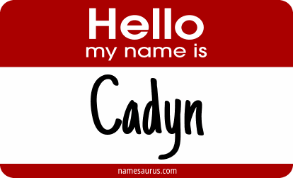 Hello my name is Cadyn png download