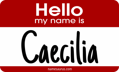 Hello my name is Caecilia png download