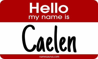 Hello my name is Caelen png download