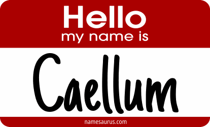 Hello my name is Caellum png download