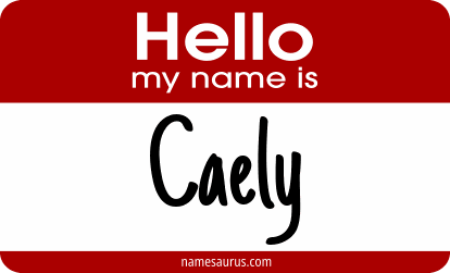 Hello my name is Caely png download