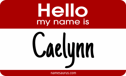 Hello my name is Caelynn png download