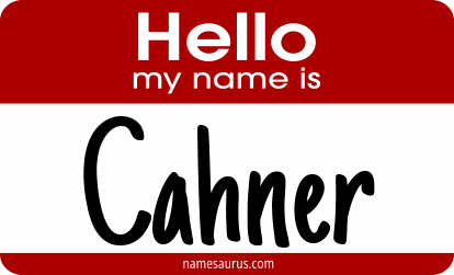 Hello my name is Cahner png download