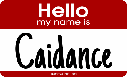 Hello my name is Caidance png download