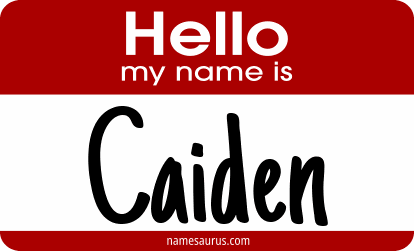 Hello my name is Caiden png download