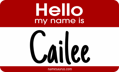 Hello my name is Cailee png download