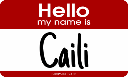 Hello my name is Caili png download