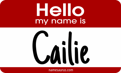 Hello my name is Cailie png download