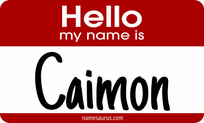 Hello my name is Caimon png download