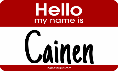 Hello my name is Cainen png download