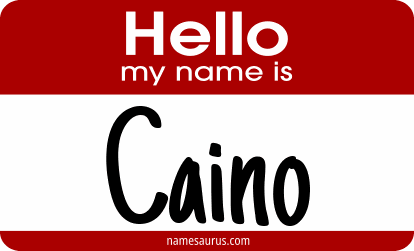 Hello my name is Caino png download