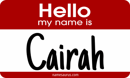 Hello my name is Cairah png download