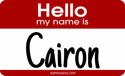 Hello my name is Cairon png download