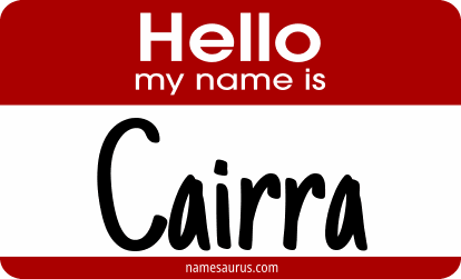 Hello my name is Cairra png download