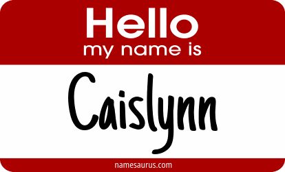 Hello my name is Caislynn png download