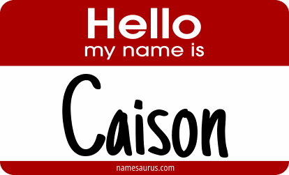 Hello my name is Caison png download