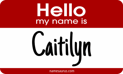Hello my name is Caitilyn png download