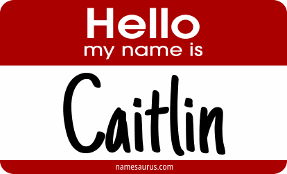 Hello my name is Caitlin png download