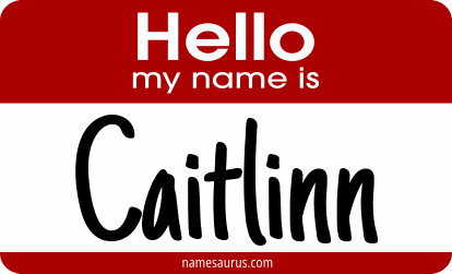 Hello my name is Caitlinn png download