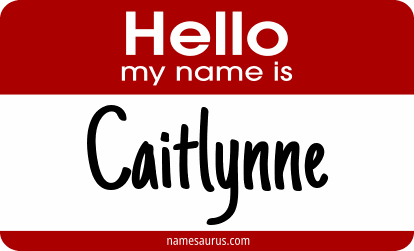 Hello my name is Caitlynne png download