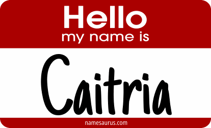 Hello my name is Caitria png download