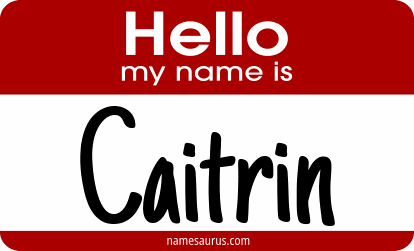 Hello my name is Caitrin png download